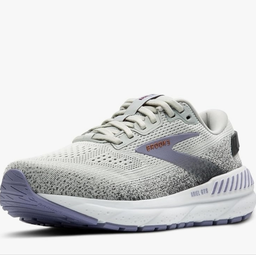 Brooks Women’s Running Shoes in Light Gray and Lavender